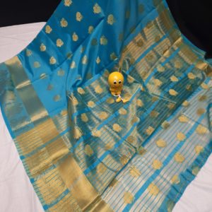 Peacock Design Raw Silk Paithani Saree
