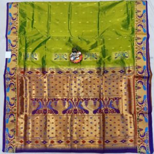 Semi Paithani Brocade Silk Saree