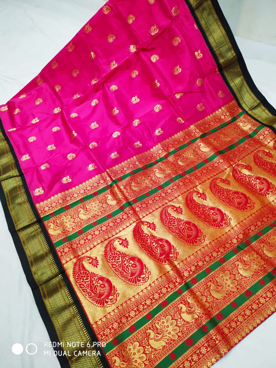 5.5 m (separate blouse piece) Wedding Maharani Aar Paar Paithani Sarees,  With Blouse Piece at Rs 22000 in Yeola