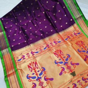 Art Silk Designer Pallu Paithani Saree