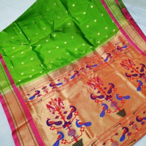 Art Silk Designer Pallu Paithani Saree