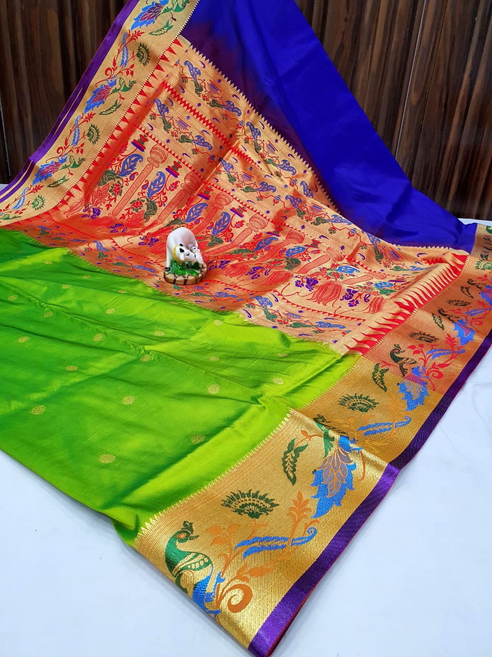 Buy Semi Silk Paithani Saree | Paithanistore