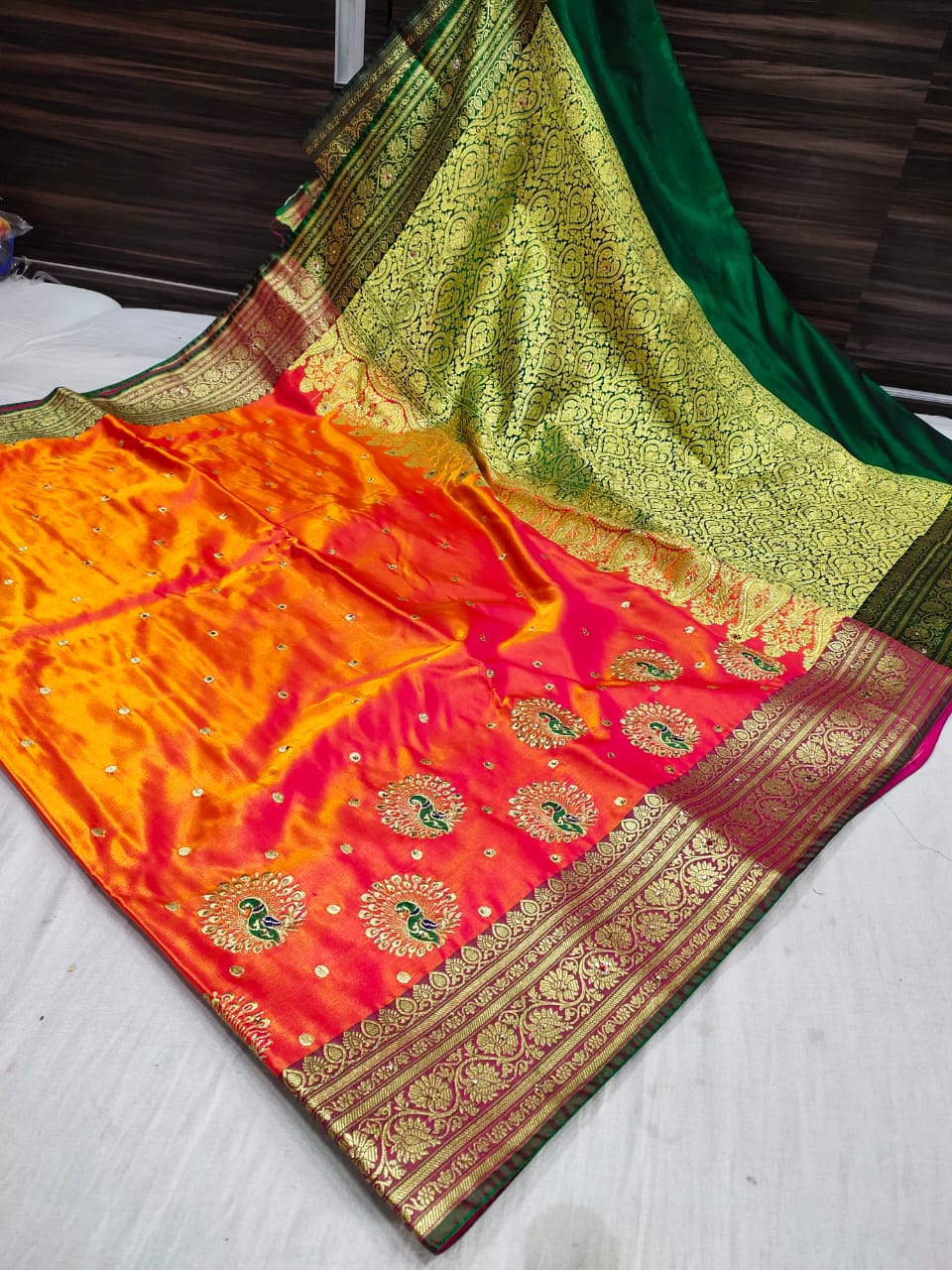 Buy Banarasi Shalu Shine Silk Saree (Range -2) - Voilet Online- Salemora